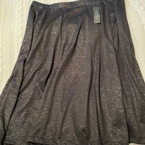 NEW!  Lela Rose black shimmer skirt, size 24W